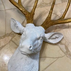 White Stag Deer Head